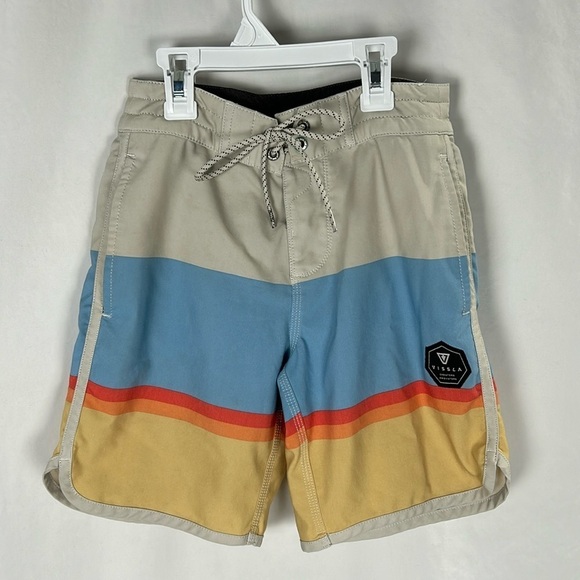 Vissla Point Breaker Ecolastic Striped Board Shorts -Size 22 - Picture 2 of 7